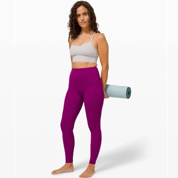 lululemon Align High-Rise Pant 28" Deep Fuschia Size 2 - Picture 2 of 9